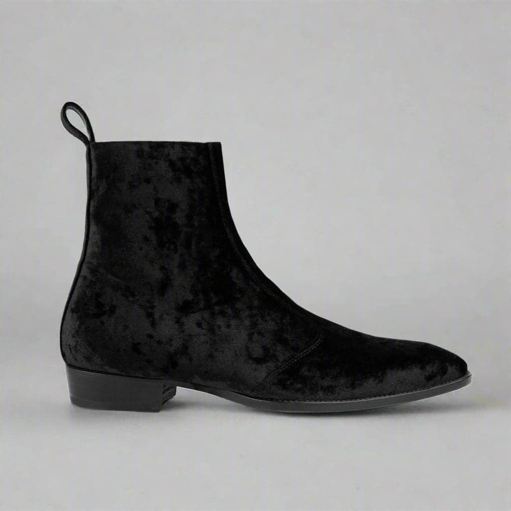 Velvet Chelsea Boot